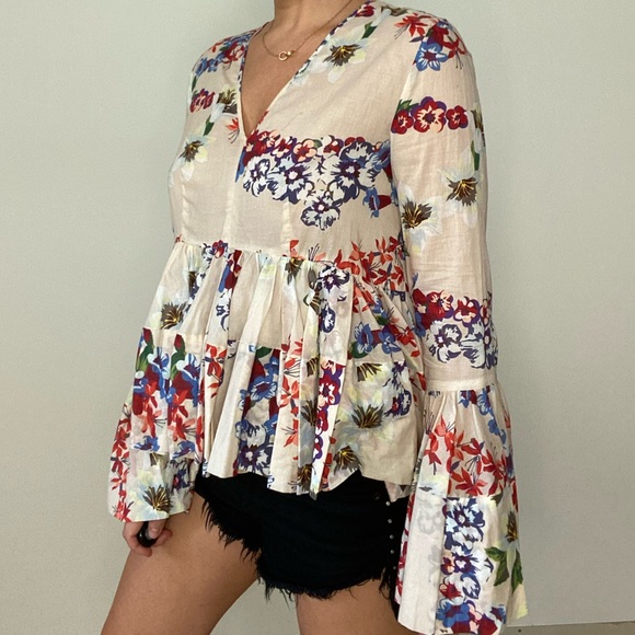 MSGM Floral Printed cotton Blouse - Picture 6 of 15